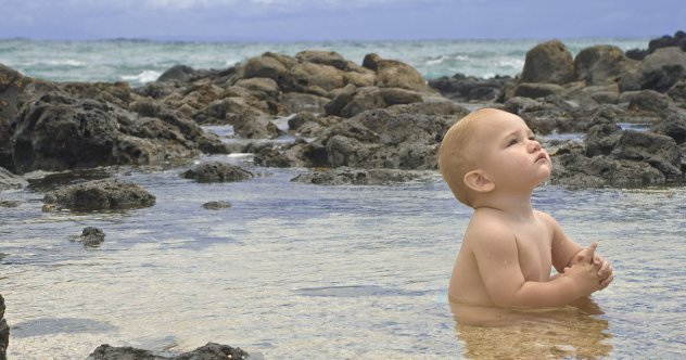 Baby in the beach